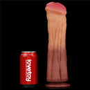 Pênis Monstruoso Macio Firme e Texturizado com Camada Dupla 12" - LOVETOY DUAL-LAYERED PLATINUM SILICONE NATURE COCK