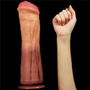 Pênis Monstruoso Macio Firme e Texturizado com Camada Dupla 12" - LOVETOY DUAL-LAYERED PLATINUM SILICONE NATURE COCK