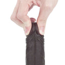 Pênis Realista com Camada Dupla Macio e Firme Preto 7" - LOVETOY SLIDING-SKIN DUAL LAYER DONG BLACK