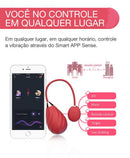 Bullet Power Magic Sundae Formato de Cone - Silicone Soft-Touch Recarregável Controlado por Aplicativo - Magic Motion