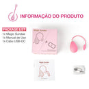 Bullet Power Magic Sundae Formato de Cone - Silicone Soft-Touch Recarregável Controlado por Aplicativo - Magic Motion