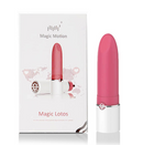 Power Bullet Recarregável Magic Lotos - Formato de Batom Silicone Soft-Touch Controlado por Aplicativo