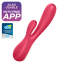Satisfyer Monoflex Vermelho pode ser controlado por APP
