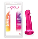 Pênis Realístico rosa com LED 8 - 16 x 4 cm - 3 Variações de Brilho - Just Glow