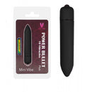 Mini Vibrador Bullet SUPER Potente Power (Cápsula) -10 Vibrações Diferentes - SOFT TOUCH - Preto