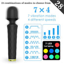 Varinha Massageadora Recarregável Preto - Luna - S-Hande