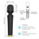 Varinha Massageadora Recarregável Preto - Luna - S-Hande