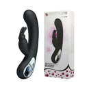 Vibrador com Dupla Estimulação para Ponto G e Clitóris Rabbit Luxo Recarregável em Silicone - PRETTY LOVE Webb