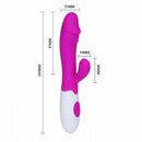 Vibrador Dupla Estimulação para Ponto G e Clitóris com 30 Níveis de Vibração Potente  PRETTY LOVE SNAPPY