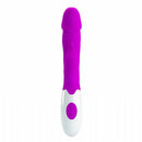 Vibrador Peter Texturizado 30 níveis de vibração c/ 2 motores - Plug Lateral - PRETTY LOVE