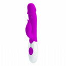 Vibrador Peter Texturizado 30 níveis de vibração c/ 2 motores - Plug Lateral - PRETTY LOVE