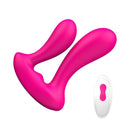 Vibrador Dupla estimulação em Silicone c/ Controle Remoto (Recarregável) - Mento RCT - S-HANDE