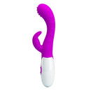 Vibrador Feminino Texturizado c/ 2 motores para dupla estimulação- Plug Lateral - Bruno PRETTY LOVE