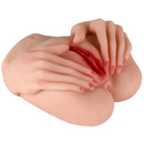 Masturbador com Formato Vagina e Ânus com Mãos em Cyberskin - Passion Lady
