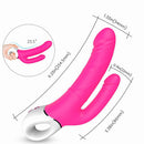 Vibrador para ponto G -2 motores com Dupla estimulação Recarregável em Silicone - Jakiro S-HANDE