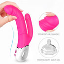 Vibrador para ponto G -2 motores com Dupla estimulação Recarregável em Silicone - Jakiro S-HANDE