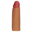Capa Peniana em CyberSkin Realística Extensora - 4,5cm - Ponta Maciça -Love Toy