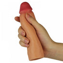 Capa Peniana em CyberSkin Realística Extensora - 4,5cm - Ponta Maciça -Love Toy