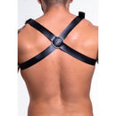 Harness em Couro Sintético Formato H Preto