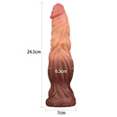 Pênis Macio Firme e Texturizado com Camada Dupla 9.5" - LOVETOY DUAL-LAYERED SILICONE NATURE COCK