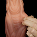 Pênis Macio Firme e Texturizado com Camada Dupla 9.5" - LOVETOY DUAL-LAYERED SILICONE NATURE COCK