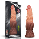 Pênis Macio Firme e Texturizado com Camada Dupla 9.5" - LOVETOY DUAL-LAYERED SILICONE NATURE COCK