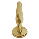 Plug Anal Dourado para Iniciantes Joia Anal em Metal - HARD