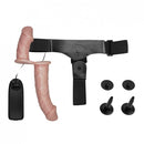 Pênis c/ cinta para Dupla Penetração com Vibração de Multivelocidade - Strap On