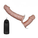 Pênis c/ cinta para Dupla Penetração com Vibração de Multivelocidade - Strap On