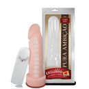 Pênis Realístico com Vértebra em CyberSkin® com Vibro Multivelocidade 16 x 5 cm