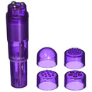 Vibro Pocket Pleasure Estimulador de Clitóris Lilás com 4 pontas adicionais