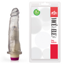 Prótese com vibrador 10 - 18,5 x 4,5 cm - Translúcido