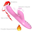 Estimulador Língua para clítoris e ponto G com 7 variações Recarregável - SEX MASSAGER Dibe