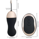 Vibrador Bullet Luxo Recarregável - Controle wireless - 10 Vibrações - Preto