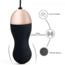 Vibrador Bullet Luxo Recarregável - Controle wireless - 10 Vibrações - Preto