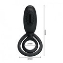 Estimulador Anél Peniano com Vibro Estimulador de Clitóris e Alça para o Escroto - Pretty Love Esther