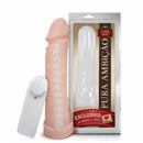Pênis em Cyber Skin® Maciço 18 X 4cm articulado com vibrador - Sexy Fantasy