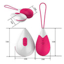Bullet em Silicone Recarregável Controle s/ fio para Exercícios - Kegel Ben wa - 10 Vibrações - Rosa