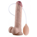 Pênis Macio com Ejaculador e ventosa 20,4 cm - Love Toy Cumming Softee
