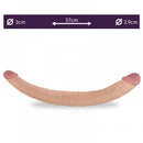 Pênis duplo 36 cm com Glande Avantajada - Lovetoy - SLIM ULTRA DOUBLE DILDO