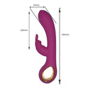 Vibrador Dupla Estimulação Ponto G e Clitóris Rabbit Luxo Recarregável em Silicone - Lealso