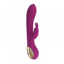 Vibrador Dupla Estimulação Ponto G e Clitóris Rabbit Luxo Recarregável em Silicone - Lealso