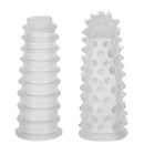 Dedeira para massagem com 2 unidades em silicone - diversas cores