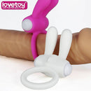 Estimulador Anel com Cerdas Peniano com Vibro - Coelho