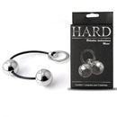 Colar Tailandes cordão em silicone HARD (com 2 esferas) - Cromada