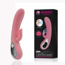 Vibrador com Estimulador Clitoriano com Sucção, Alça Metalizada e 12 Modos de Vibração