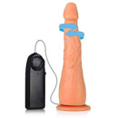 Pênis Giratório Rotativo com a função Reverse com ventosa - Explorer - 20 x 4 cm na cor bege