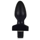 Plug Oval - 12 x 6 cm na cor preto - com vibrador multivelocidade