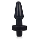 Plug Anal cônico - 12 x 4,5 cm na cor preto - com vibrador multivelocidade - PLUG 21