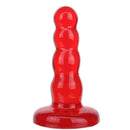 Plug Anal em Jelly medidas 12,5 X 3 cm - Vermelho